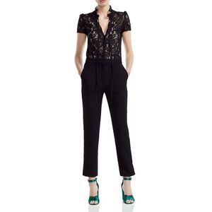 Maje Palilo Paisley Lace Bodice Jumpsuit